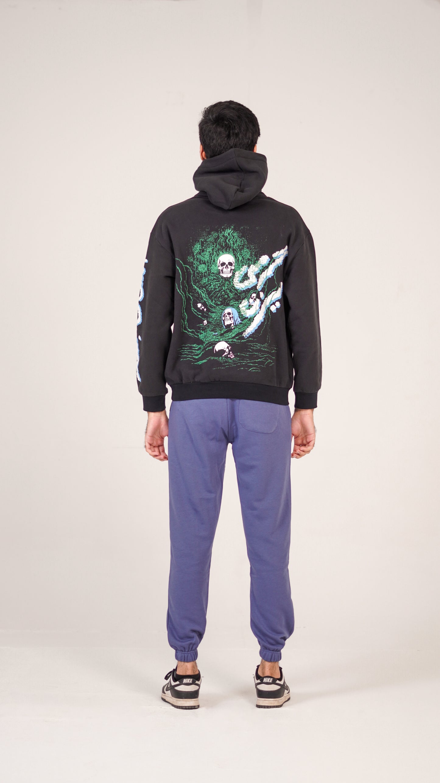 "INSAAN" Charcoal Black Hoodie