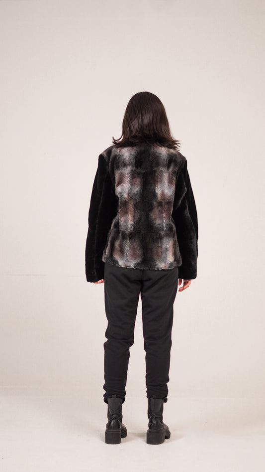 "SHADE AND SNOW" Fur Jacket