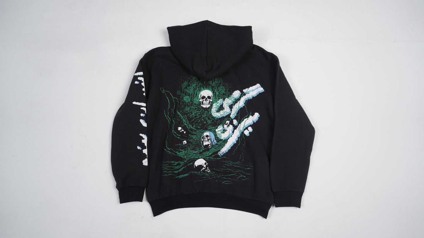 "INSAAN" Charcoal Black Hoodie