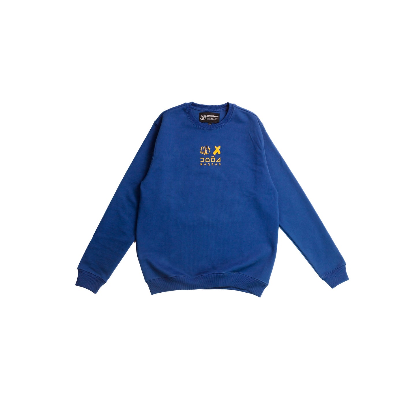 "KHI-LHR HUSTLE" - GWADAR BLUE - MAQSAD - Regular Fit THICK Sweatshirt
