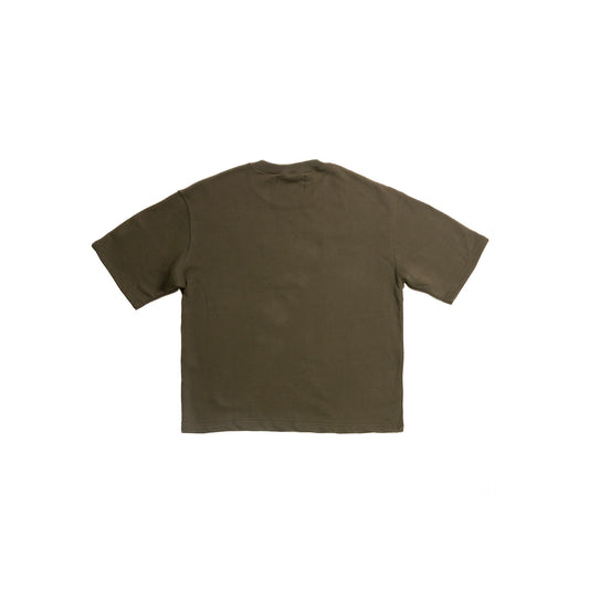 "THANKS FIZ" - MUDDY OLIVE GREEN - Box Fit Drop Shoulder HEAVY Shirt